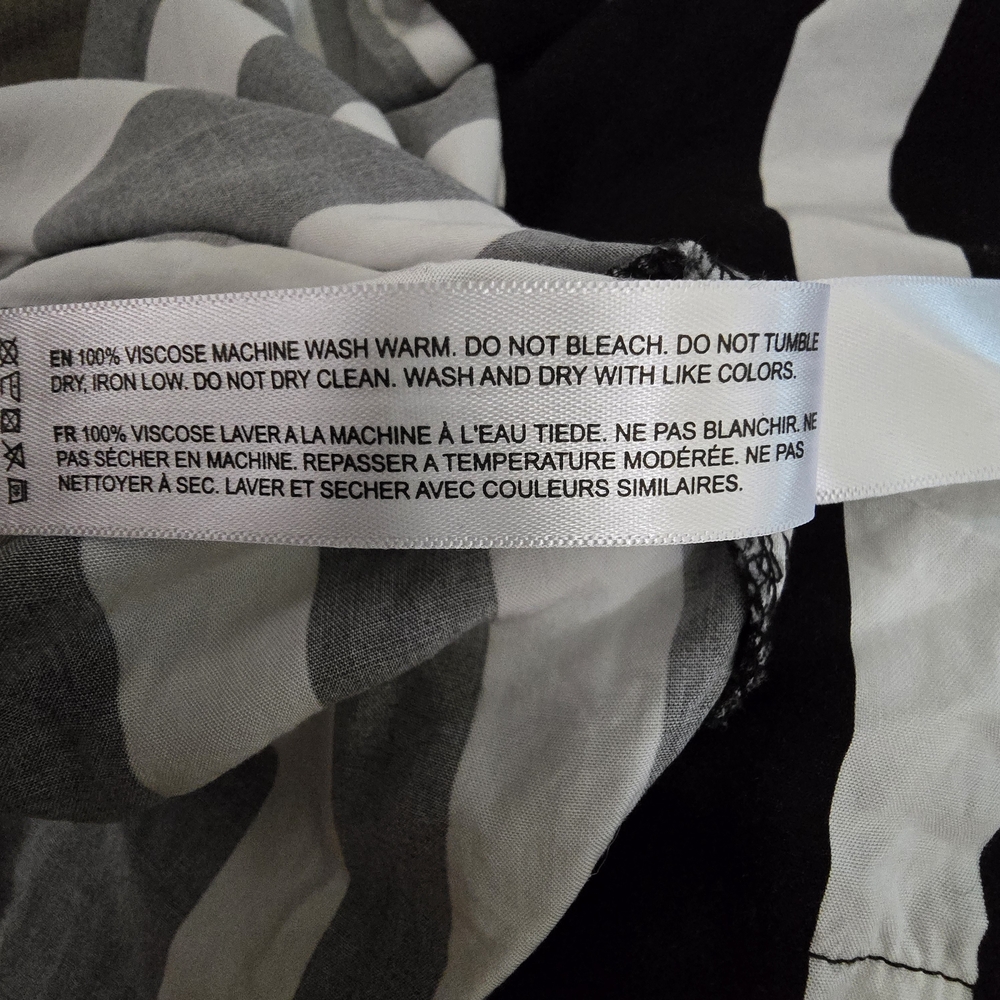 DENIM & FLOWER Ricky Singh Black and White Striped Shirt - Picture 4 of 4